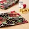 Fabric Traditions Christmas Black Berries & Bells Glitter Cotton Fabric